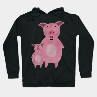 piggy dad and son Hoodie